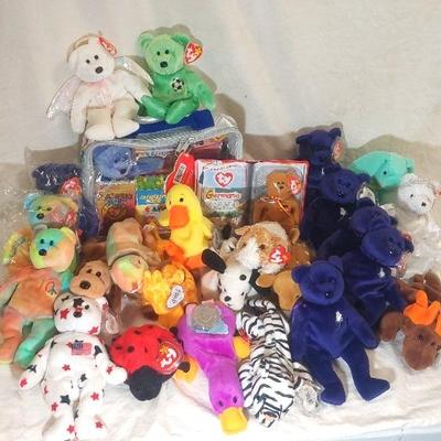 Beanie Babies Collection 1. Platypus, Princess Diana Bears, Peace Beat and So Much More!