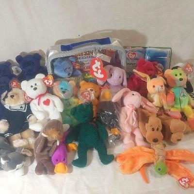 Beanie Babies Collection 3. Platypus, Princess Diana Bears, Peace Beat and So Much More!