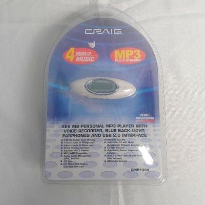 Craig Digital Mp3 CMP1339 256 MB Personal MP3 Player w/Voice Recorder NEW