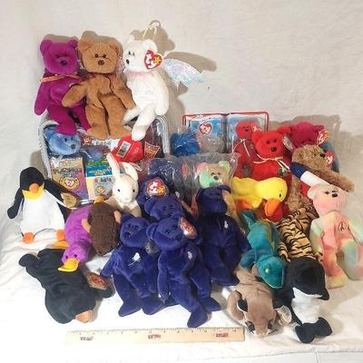 Beanie Babies Collection 4. Platypus, Princess Diana Bears, Peace Beat and So Much More!