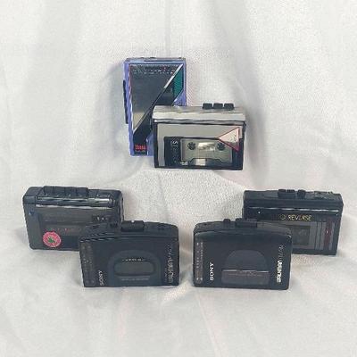 Vintage Walkman Cassette Players. Sony, Sanyo, & Other.