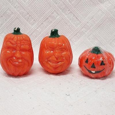 Funny Face Pumpkin Candles, Jack O Lantern Candle