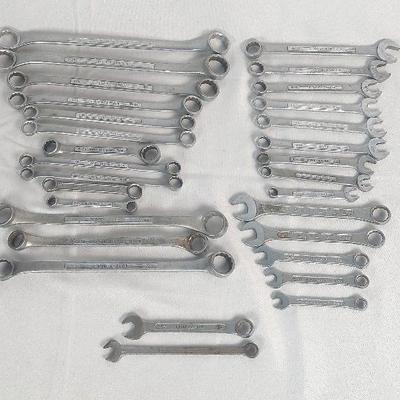 Vintage Craftsman Box End & Combination Wrenches Dunlap, Globemaster, Thorsen. Some Multiples. 