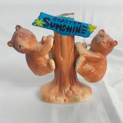 Vintage Scatter Sunshine Baby Grizzlies Salt & Pepper Shakers