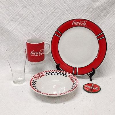 Coca-Cola Dishes. Mug, Plate, Bowl, Glass, Magnet