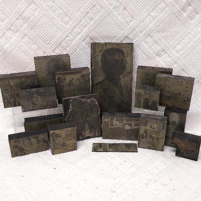 Wood Block Tin Type Print Stamps. Utah History, LDS History 
