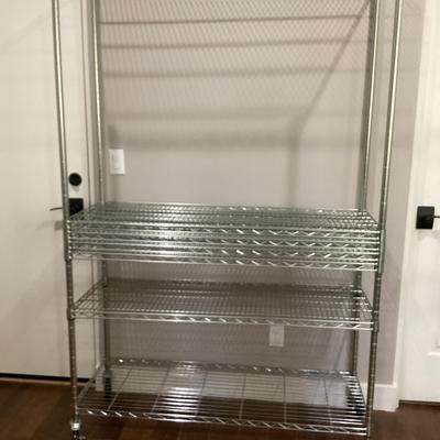 6.5 Foot X 4 Foot Metal Rolling Shelf