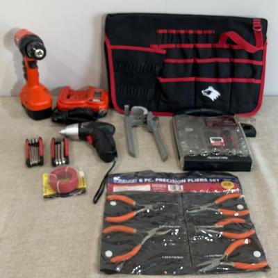 Black And Decker Drill, Plier Set, Electric Screwdriver And More