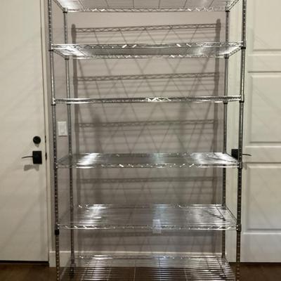 6.5 Foot X 4 Foot Metal Rolling Shelf