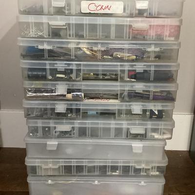 Miscellaneous Mystery Hardware Items With Ten Handy Containers