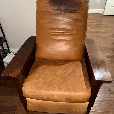 Leather Reclining Chair 