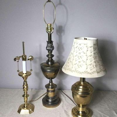 3 Brass Lamps