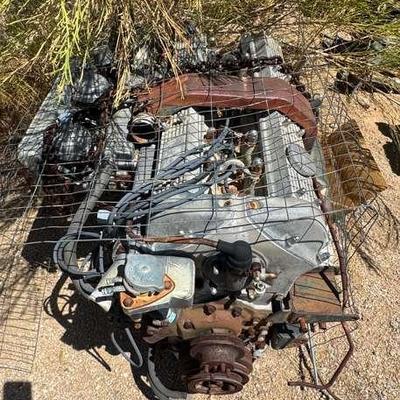 Aged 4.2 Liter Jaguar Engine