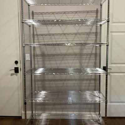 6.5 Foot X 4 Foot Metal Rolling Shelf
