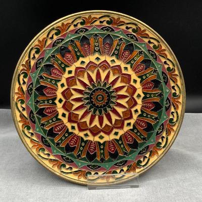 Enameled brass