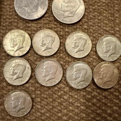 Silver half dollars