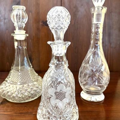 Crystal Cut Decanters