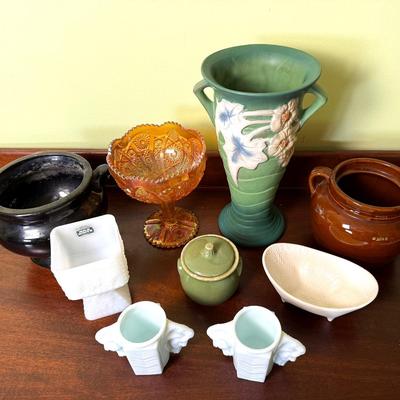 Pretty Pottery And Glass Lot