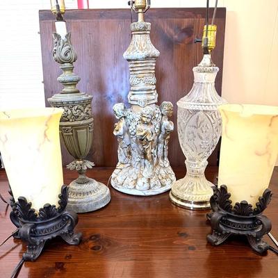 Unique Lot Of Lamps 