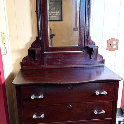 Eastlake Dresser With Miror