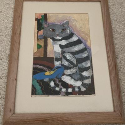 Pastel Cat Artwork 