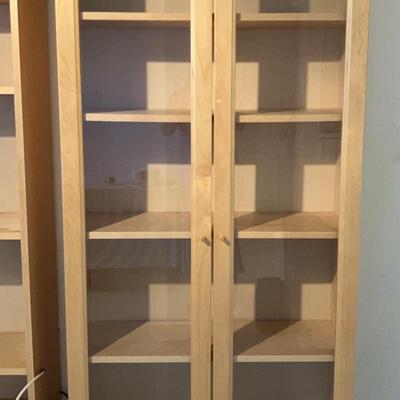 Shelving Unit With Glass Doors