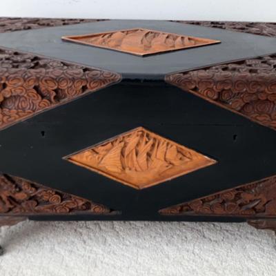 Carved Wood Trunk