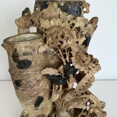 Hand Carved Soapstone Vase