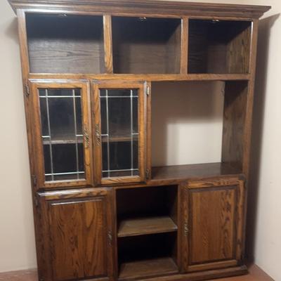 Wooden Lighted Display Cabinet