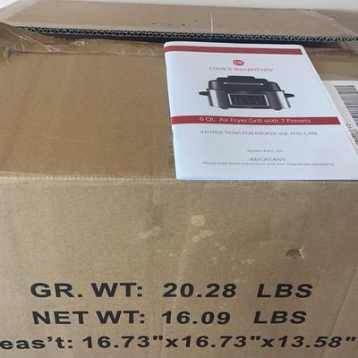 Cook's Essentials 6 Qt. Air Fryer Grill