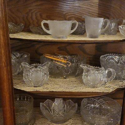 Mystery Lot of Crystal and American Cut Glass: Cups, Jars, and Bowls