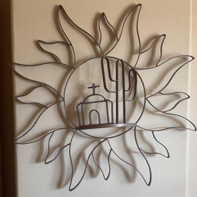 Southwestern Scene - Metal Yard Art