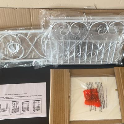 Brand New Unassembled Toilet Paper & Magazine Holder