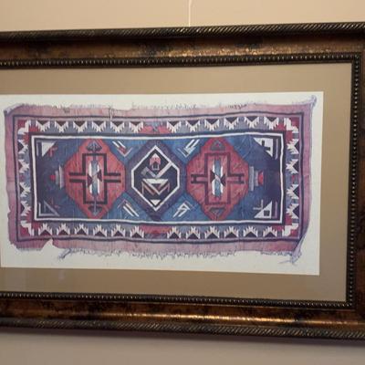 Colorful Print In Large Frame