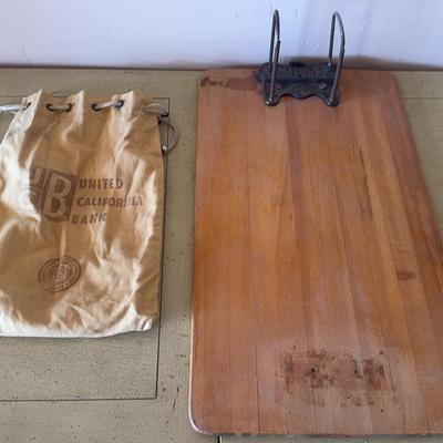 Antique/Vintage Bak Bag and Clipboard