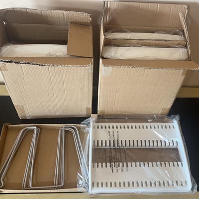 Four Brand New YouCopia StoreMore Expandable Pan & Lid Rack.