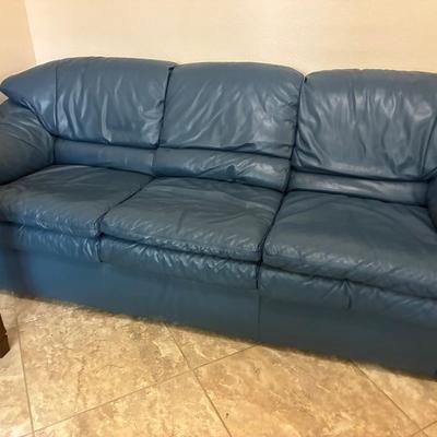 Matching Leather Sofas, Books, Office Supplies