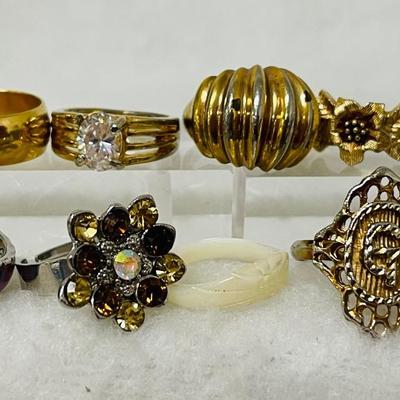 Vintage Fashion Rings #11 Including “Sarah Coventry”