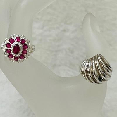 Vintage Sterling Silver Dome Ring and More