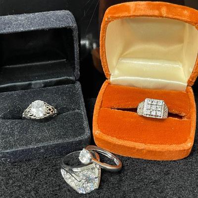 Sterling Silver Cubic Zirconia Rings and More