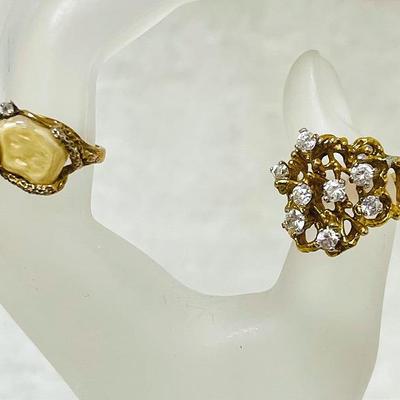 18KGE Cubic Zirconia Rings
