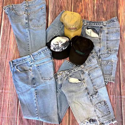 Vintage “Faded Glory” & “Levi’s” Denim + Hats
