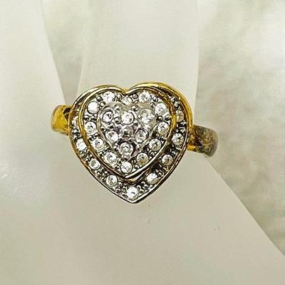 “Avon” Vintage Heart Spinner Ring