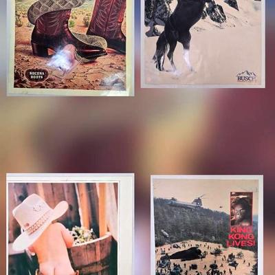Vintage Advertising "Nocona Boots," "Busch," & More