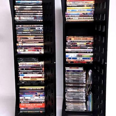 DVD, CDs, Blu-ray Shelves with Doors