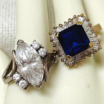 Vintage Fashion Sterling Silver Rings