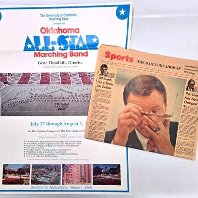 1980s Oklahoma Poster and Newspaper 