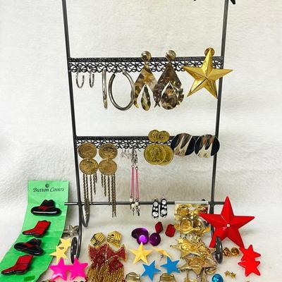 Vintage Fashion Earring and Brooch Sets and More