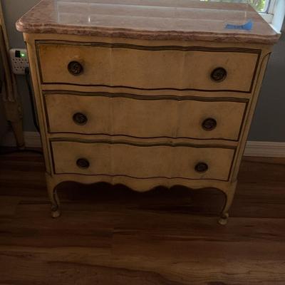 Marble Top Bedside Table 29 x 15 x 30