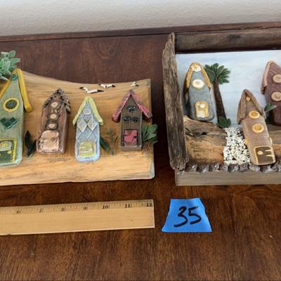 Rock Hanging Wall, Art Set Of Two